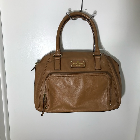kate spade Handbags - Kate Spade New York Tote Bag Purse Cognac Brown Leather Handbag with dust bag